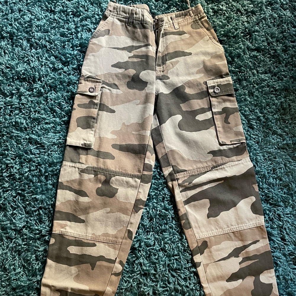 Camo cargo chino pants